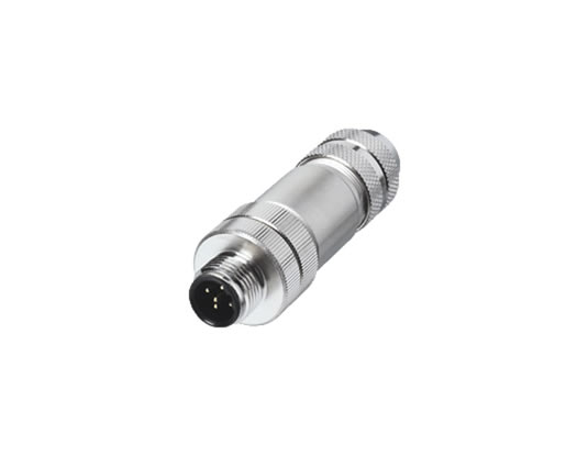 M12 5Pin 屏蔽插頭、公頭