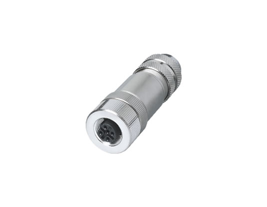 M12 5Pin 屏蔽插頭、母頭