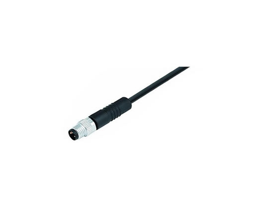 M8 4Pin 電纜連接器、直頭、公頭